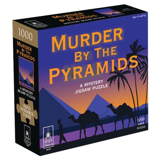 Bupuzzled Classics: 1000pc Mystery Jigsaw Puzzle - Murder by The Pyramids