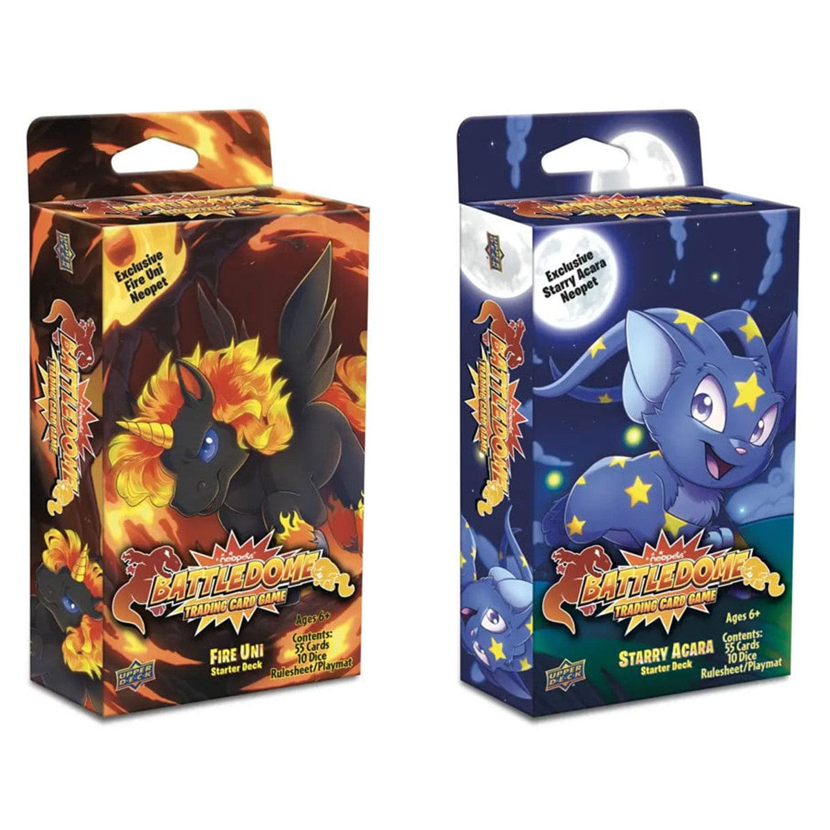 Upper Deck Entertainment Trading Card Games Neopets Battledome: Defenders of Neopia: Fire & Starry Starter Deck