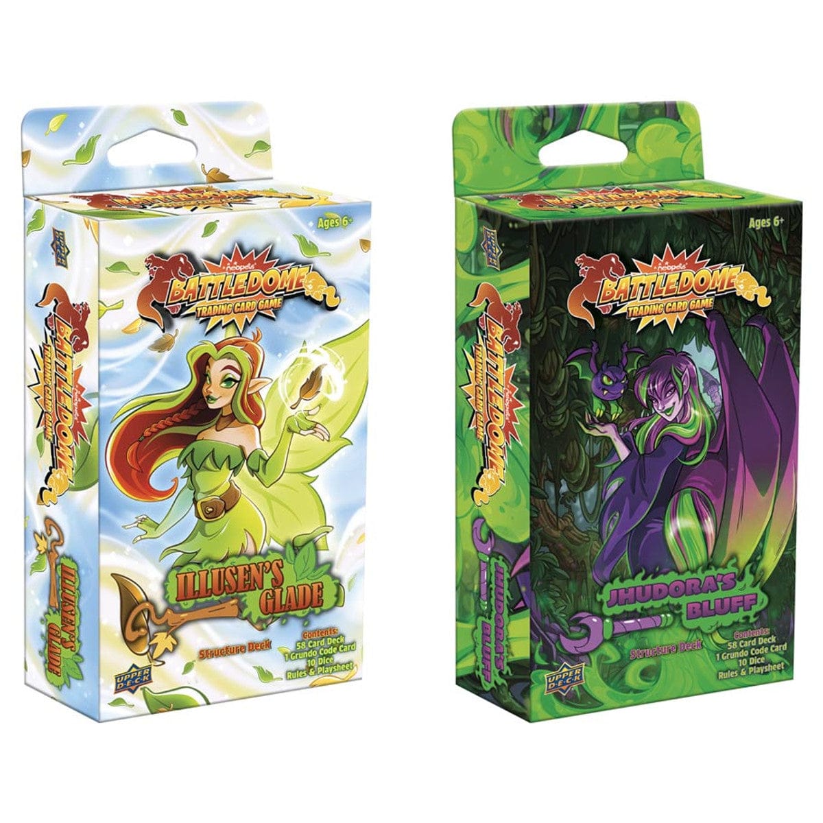 Upper Deck Entertainment Trading Card Games Neopets Battledome: Jhudora’s Bluff & Illusen’s Glade Structure Deck