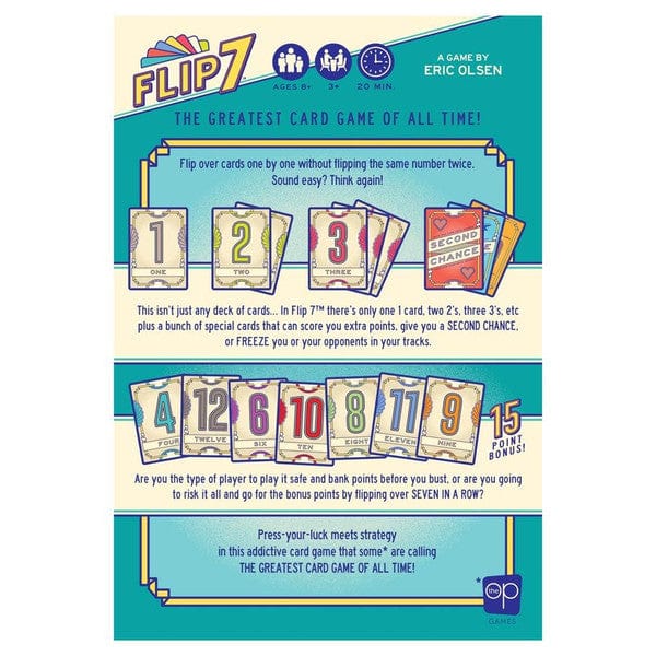 USAopoly Board Games > Card Games Flip 7 700304159960 USOPA172871