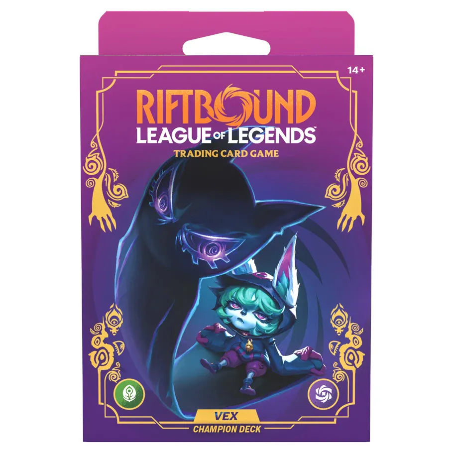 UVS Games Trading Card Games Riftbound: League of Legends TCG: Unleashed: Champion Deck: Vex 810155274320 UVSRB03PD02