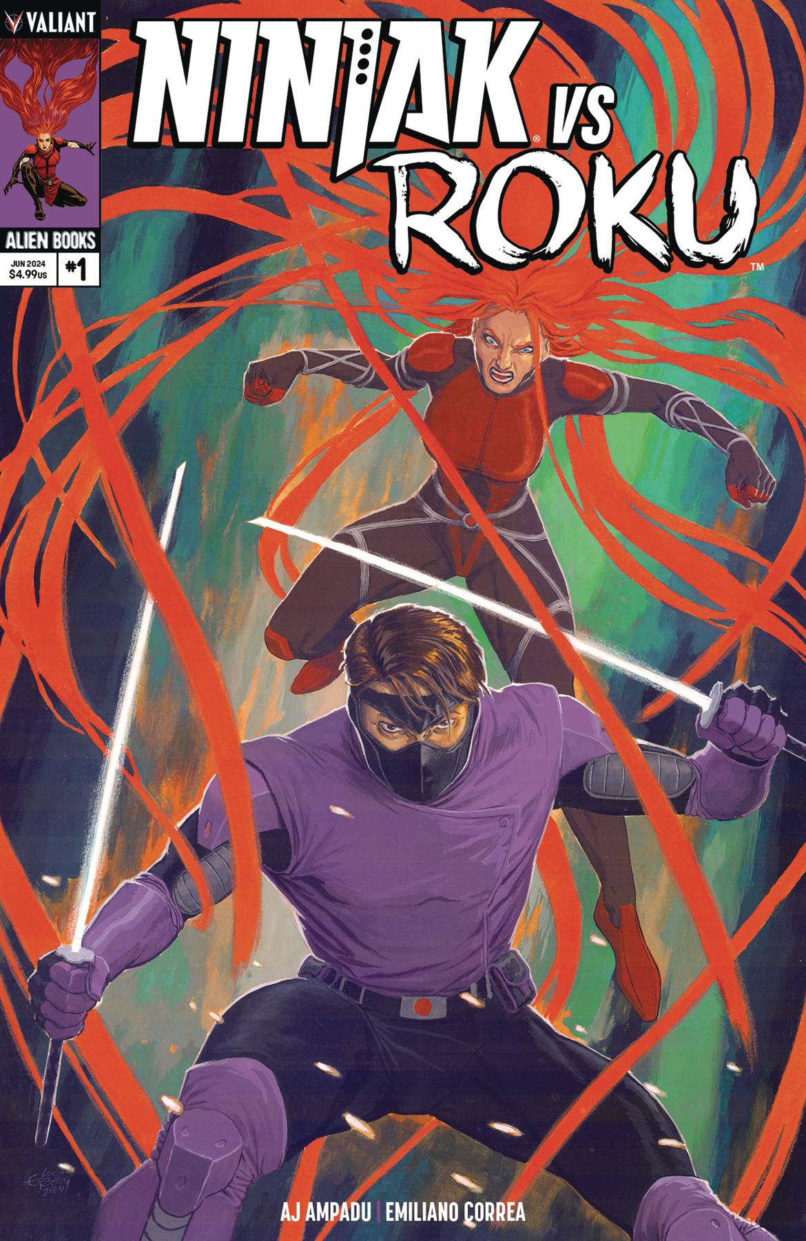 VALIANT Comic Books NINJAK VS ROKU #1 (OF 4) CVR A ERBETTA 73238889340900111 APR241205