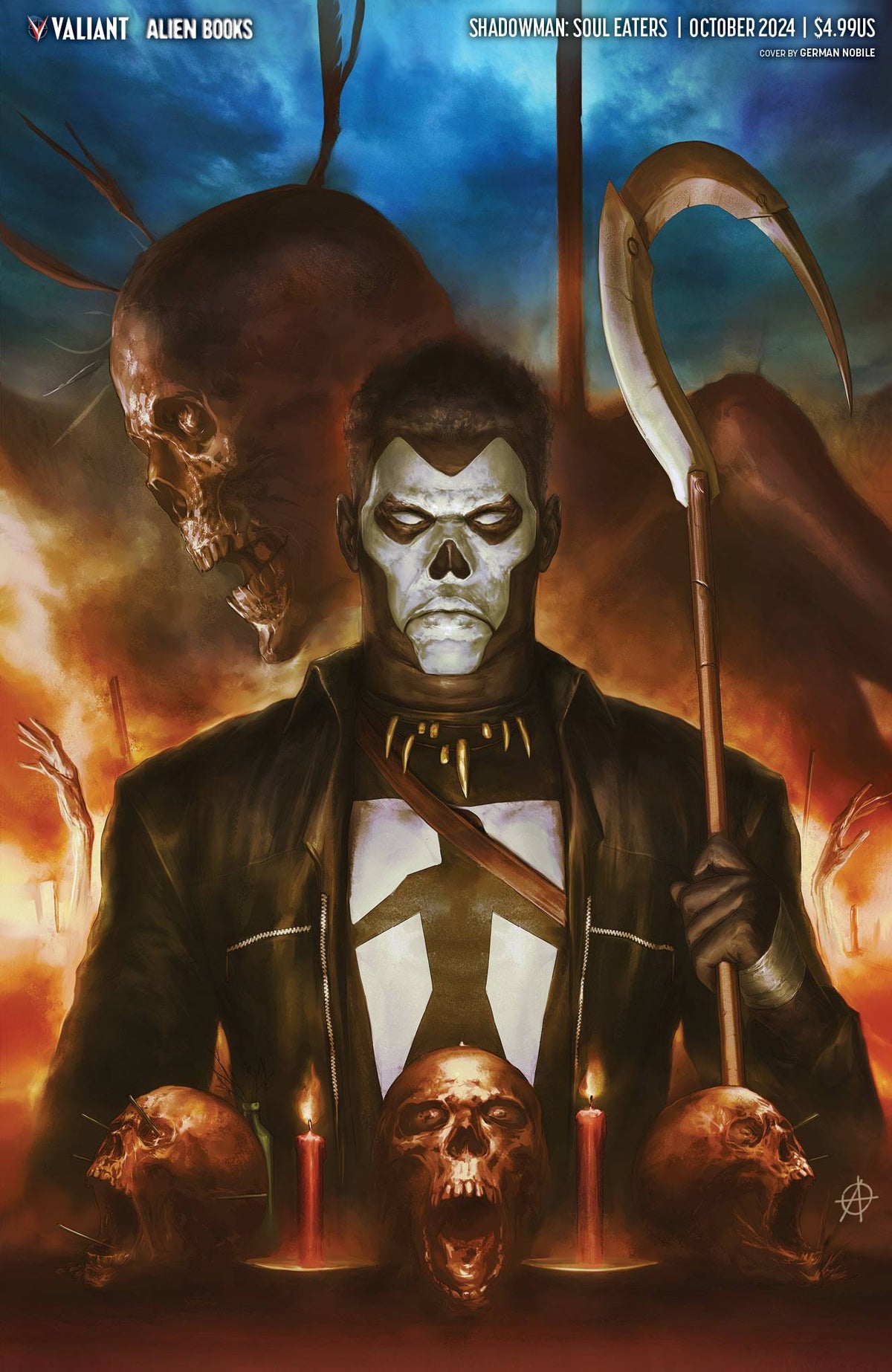 Valiant Comic Books SHADOWMAN SOUL EATERS #1 (OF 4) CVR D ALESSIO VIRGIN 73238889360700141 AUG241344