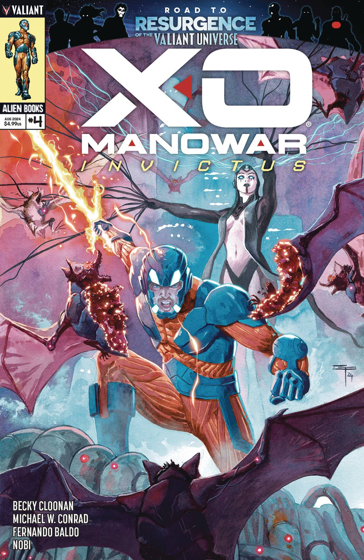 Valiant Comic Books X-O MANOWAR INVICTUS #4 (OF 4) CVR A PERALTA 73238889330000411 JUN241277