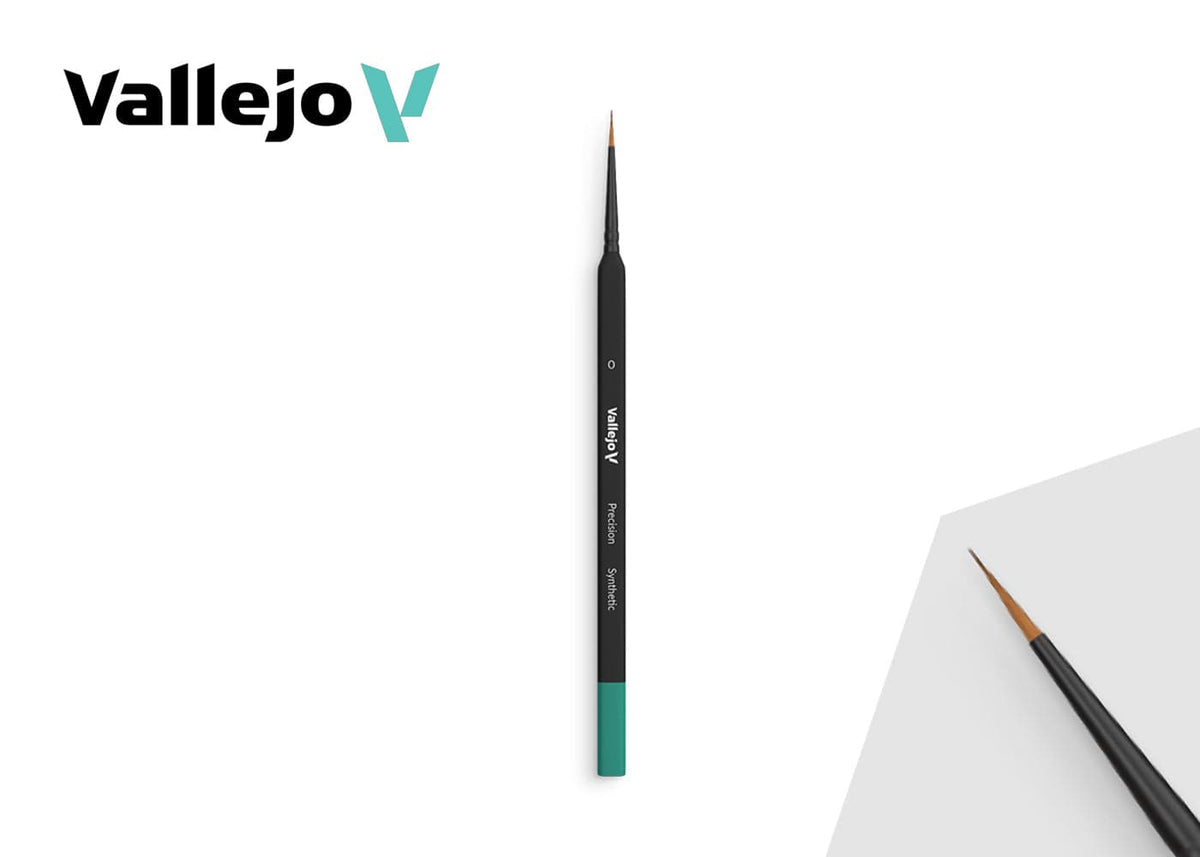 Vallejo Hobby Supplies > Brushes Vallejo: Precision Round Synthetic Brush - Triangular Handle No. 0 8429551002271 VAL B03000