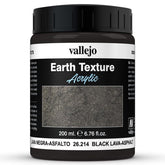 Vallejo Hobby Supplies > Paints Diorama FX: Earth: Black Lava-Asphalt (200ml) 8429551262149 VJP26214