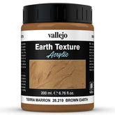 Vallejo Hobby Supplies > Paints Diorama FX: Earth: Brown Earth (200ml) 8429551262194 VJP26219