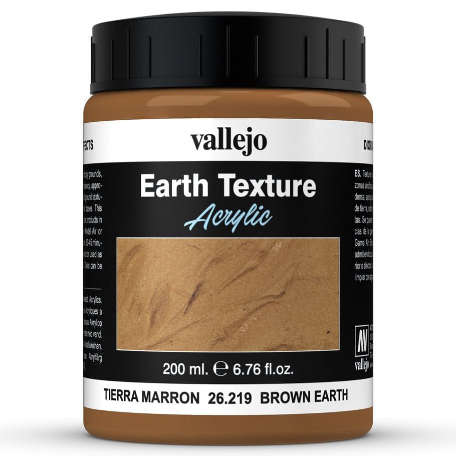 Vallejo Hobby Supplies > Paints Diorama FX: Earth: Brown Earth (200ml) 8429551262194 VJP26219