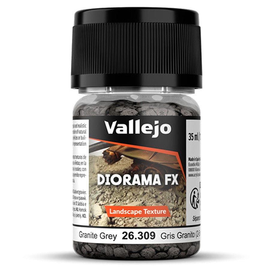 Vallejo Hobby Supplies > Paints Diorama FX: Landscape: Granite Grey 2-5 mm (35ml) 8429551263092 VJP26309