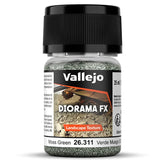 Vallejo Hobby Supplies > Paints Diorama FX: Landscape: Moss Green 0.5-2 mm (35ml) 8429551263115 VJP26311