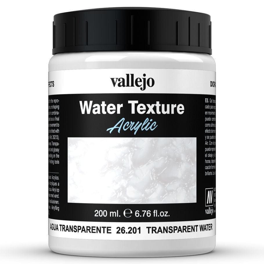 Vallejo Hobby Supplies > Paints Diorama FX: Water: Transparent Water (200ml) 8429551262019 VJP26201