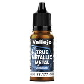 Vallejo Hobby Supplies > Paints True Metallic Metal: Airbrush: Arcane Gold (18ml) 8429551771771 VJP77177