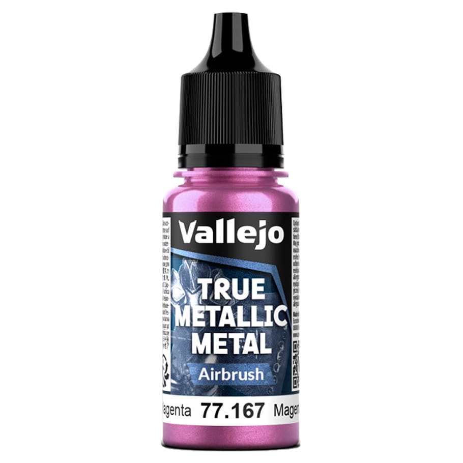 Vallejo Hobby Supplies > Paints True Metallic Metal: Airbrush: Crimson Magenta (18ml) 8429551771672 VJP77167