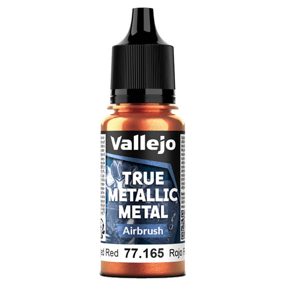 Vallejo Hobby Supplies > Paints True Metallic Metal: Airbrush: Forged Red (18ml) 8429551771658 VJP77165