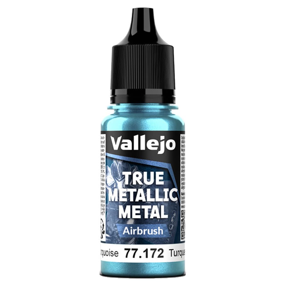 Vallejo Hobby Supplies > Paints True Metallic Metal: Airbrush: Hydra Turquoise (18ml) 8429551771726 VJP77172