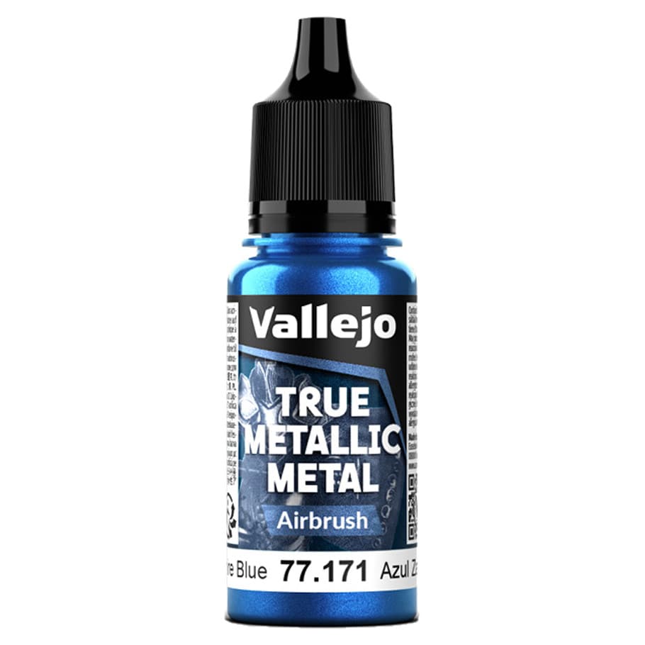 Vallejo Hobby Supplies > Paints True Metallic Metal: Airbrush: Sapphire Blue (18ml) 8429551771719 VJP77171