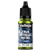 Vallejo Hobby Supplies > Paints True Metallic Metal: Base: Amber Green (18ml) 8429551771351 VJP77135