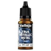 Vallejo Hobby Supplies > Paints True Metallic Metal: Base: Arcane Gold (18ml) 8429551771375 VJP77137