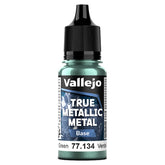Vallejo Hobby Supplies > Paints True Metallic Metal: Base: Dusken Green (18ml) 8429551771344 VJP77134