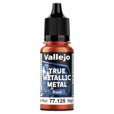 Vallejo Hobby Supplies > Paints True Metallic Metal: Base: Forged Red (18ml) 8429551771252 VJP77125