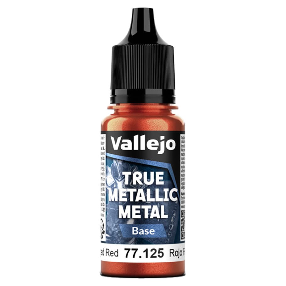 Vallejo Hobby Supplies > Paints True Metallic Metal: Base: Forged Red (18ml) 8429551771252 VJP77125