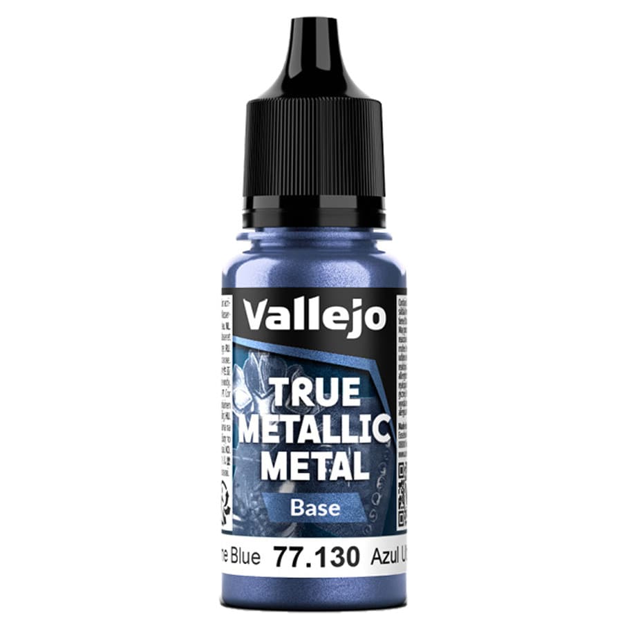 Vallejo Hobby Supplies > Paints True Metallic Metal: Base: Ultramarine Blue (18ml) 8429551771306 VJP77130