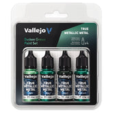 Vallejo Hobby Supplies > Paints True Metallic Metal: Dusken Green Color Set 8429551772570 VJP77257