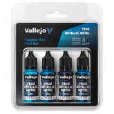 Vallejo Hobby Supplies > Paints True Metallic Metal: Dusken Sapphire Blue Color Set 8429551772563 VJP77256