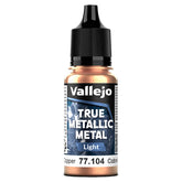Vallejo Hobby Supplies > Paints True Metallic Metal: Light: Ancient Copper (18ml) 8429551771047 VJP77104