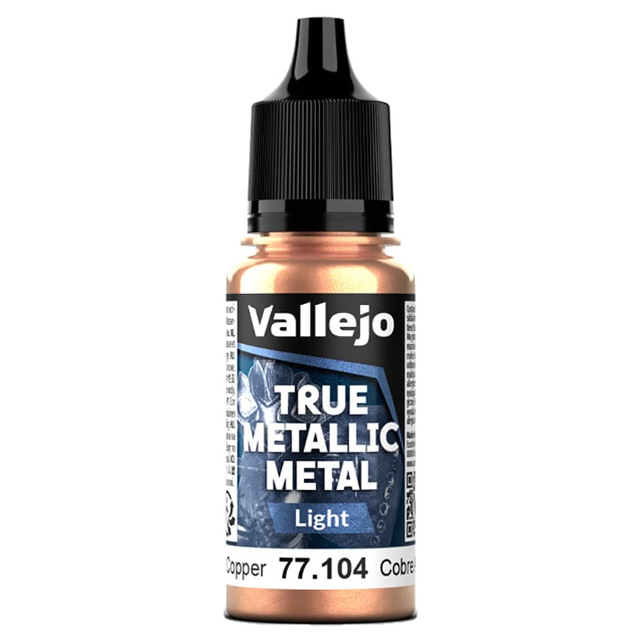 Vallejo Hobby Supplies > Paints True Metallic Metal: Light: Ancient Copper (18ml) 8429551771047 VJP77104