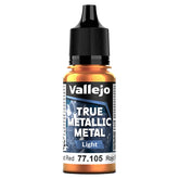 Vallejo Hobby Supplies > Paints True Metallic Metal: Light: Forged Red (18ml) 8429551771054 VJP77105
