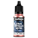 Vallejo Hobby Supplies > Paints True Metallic Metal: Light: Ruby Red (18ml) 8429551771061 VJP77106