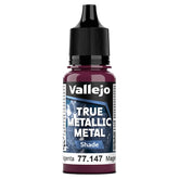 Vallejo Hobby Supplies > Paints True Metallic Metal: Shade: Crimson Magenta (18ml) 8429551771474 VJP77147