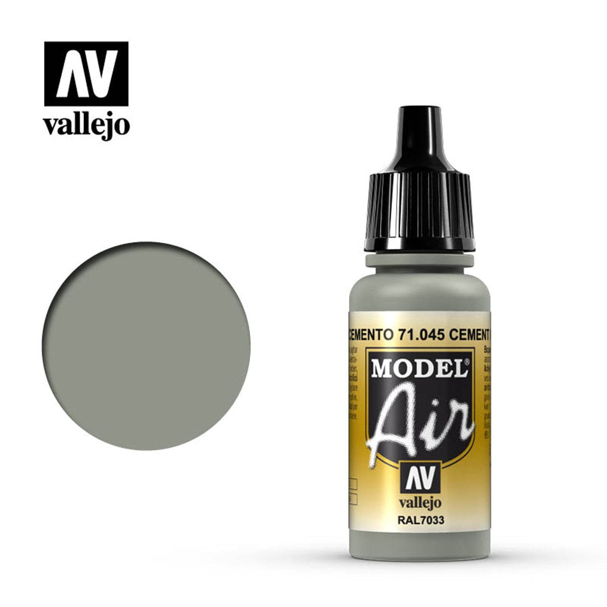 Vallejo Hobby Supplies > Paints Vallejo: Model Air - Cement Grey 8429551710459 71.045