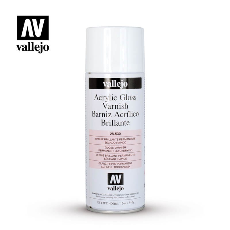 Vallejo Hobby Supplies > Paints Vallejo: Spray Primer - Acrylic Gloss Varnish 8429551285308 VAL 28530