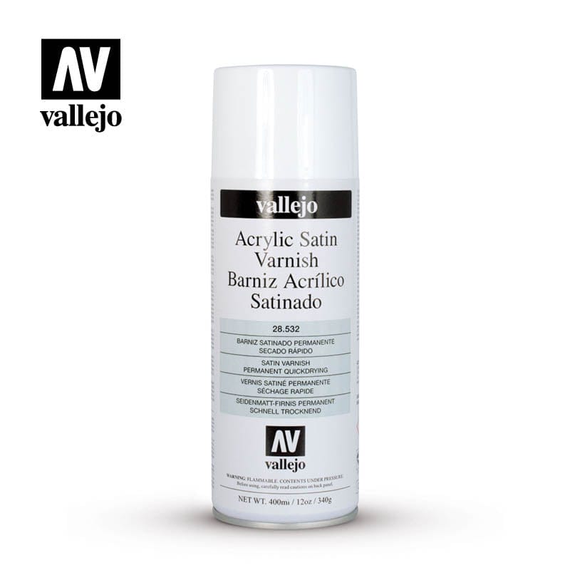 Vallejo: Spray Primer - Acrylic Satin Varnish