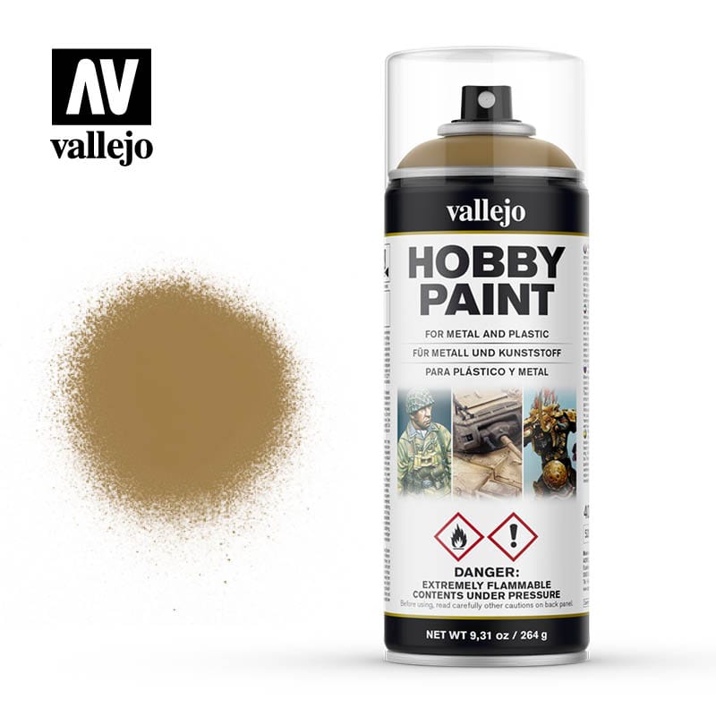 Vallejo Hobby Supplies > Paints Vallejo: Spray Primer - Desert Yellow 8429551280150 VAL 28015