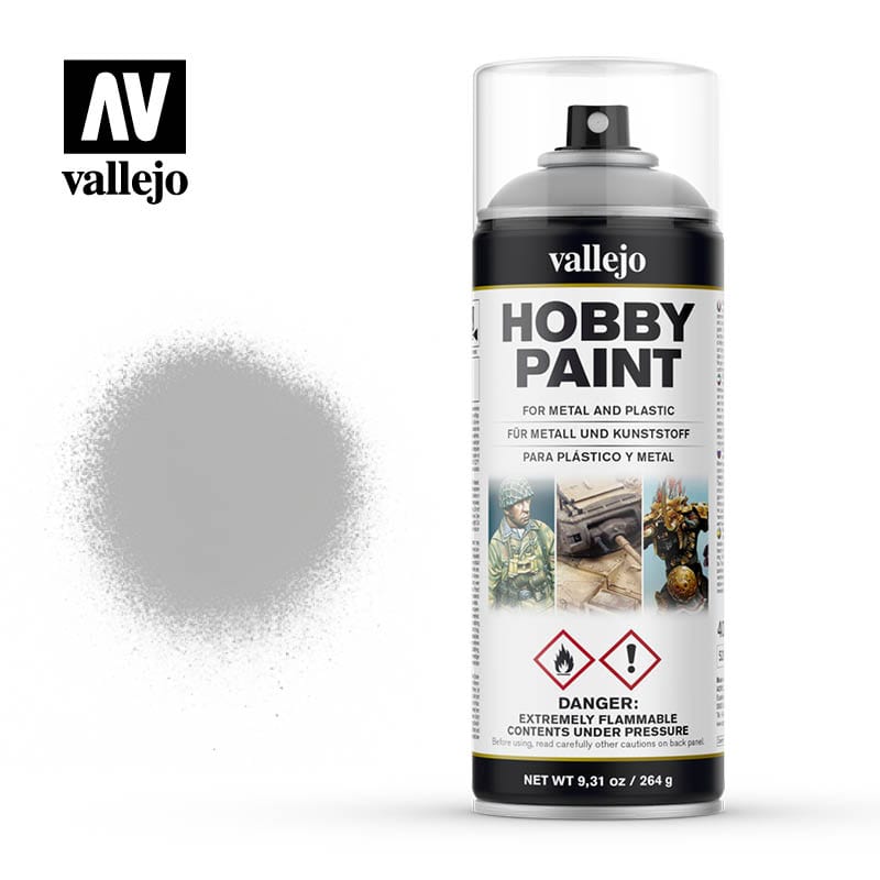 Vallejo Hobby Supplies > Paints Vallejo: Spray Primer - Grey 8429551280112 VAL 28011