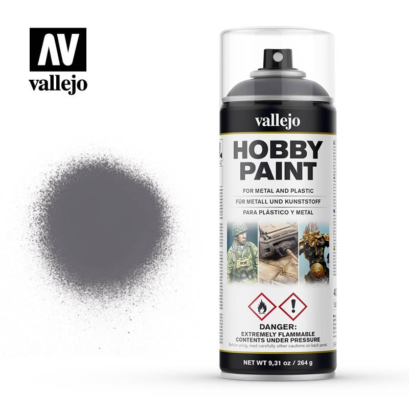 Vallejo Hobby Supplies > Paints Vallejo: Spray Primer - Gunmetal 8429551280310 VAL 28031