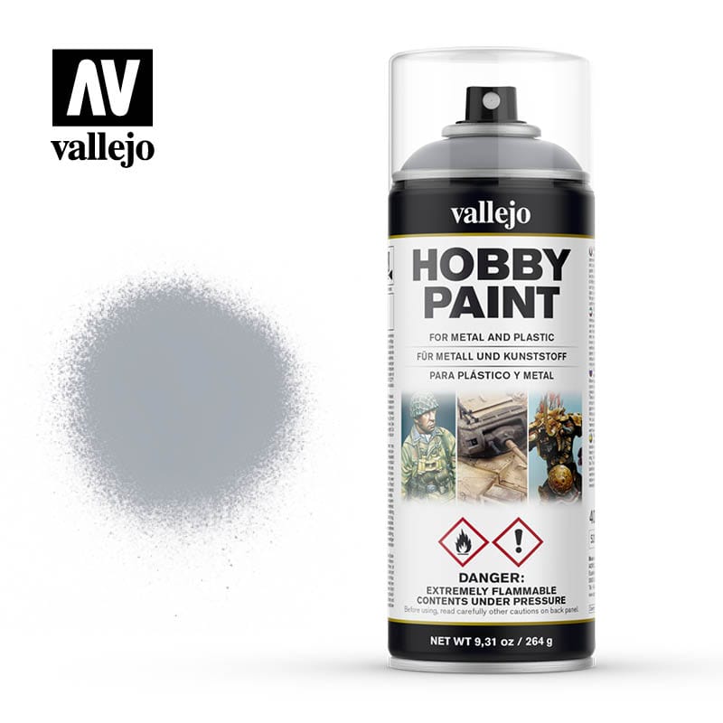 Vallejo Hobby Supplies > Paints Vallejo: Spray Primer - Silver 8429551280211 VAL 28021