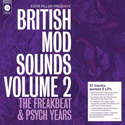 Various Artists - Eddie Piller Presents British Mod Sounds Of The 1960S Volume 2, The Freakbeat & Psych Years, 140-Gram Black Vinyl [Import]