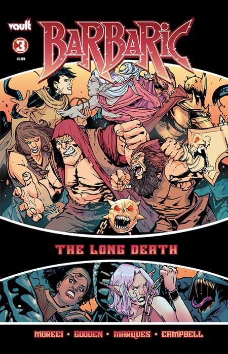 Vault Comics Comic Books BARBARIC THE LONG DEATH #3 (OF 3) CVR A NATHAN GOODEN 85005599419500311 1225VL1064