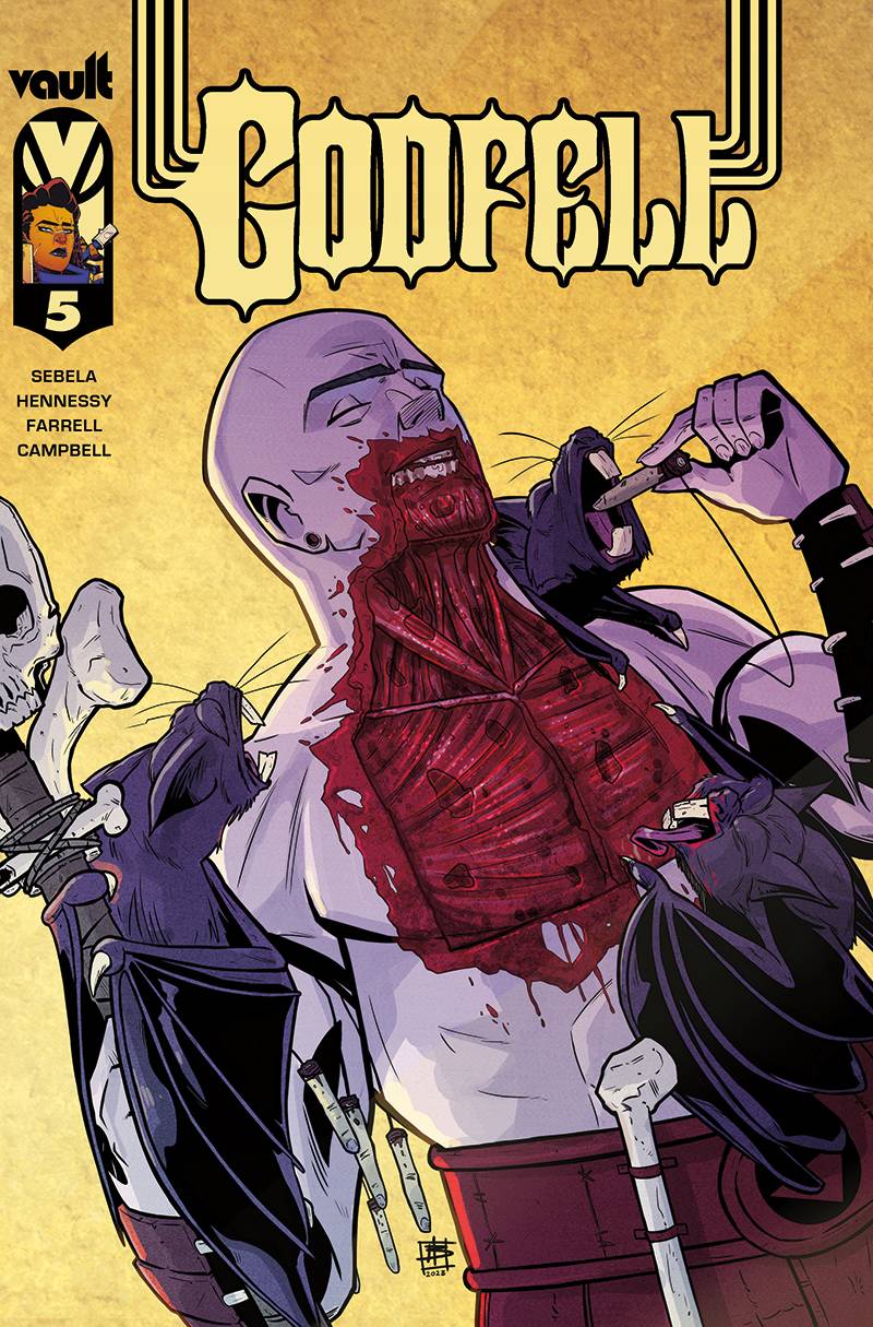 Vault Comics Comic Books GODFELL #5 CVR A HENNESSY 85876100686700511 MAY232133