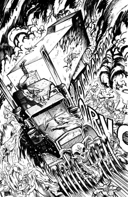 Vault Comics Comic Books > Incentives BIG RIG #1 CVR H INC 1:25 DANIEL WARREN JOHNSON BW VAR 85005599413300181 0525VL813