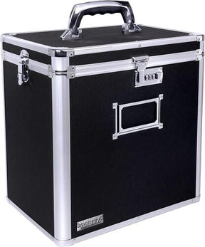 Vaultz Music > Audio Equipment > Accessories Vaultz: 12" Locking Vinyl Storage Box - Black (VZ01045-WM-CAM) 826030004906 VLTZ04906