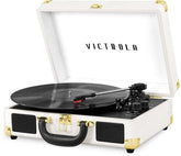 Victrola Music > Audio Equipment Victrola: Journey Bluetooth Suitcase Turntable (White, 3-Speed ) 816203011947 VCTA11947