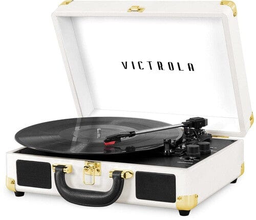 Victrola Music > Audio Equipment Victrola: Journey Bluetooth Suitcase Turntable (White, 3-Speed ) 816203011947 VCTA11947