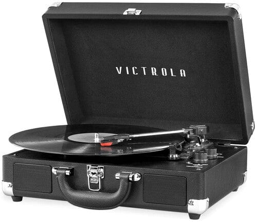Victrola Music > Audio Equipment Victrola: VSC-550BT-BLK Bluetooth Wireless Suitcase Turntable - Black 816203013842 VCTA13842