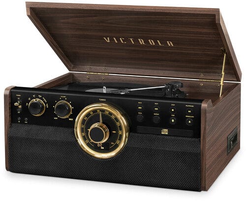 Victrola Music > Audio Equipment Victrola Vta-270B-Esp Empire 6/ 1 Mid Century Bluetooth Turntable Entertainment 816203018168 VCTA18168