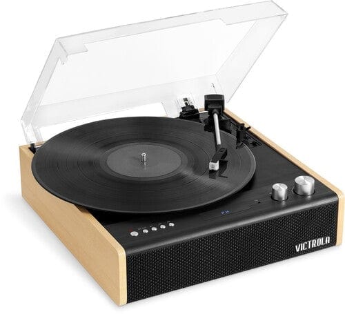 Victrola Music > Audio Equipment Victrola VTA-72-BAM The Eastwood Hybrid Turntable - Speakers (Black/Brown) 810033110412 VCTA10412